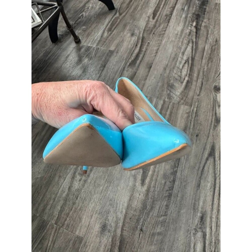 Bright blue patent leather pointed-toe pumps Steve Madden  4” stiletto - Picture 5 of 8